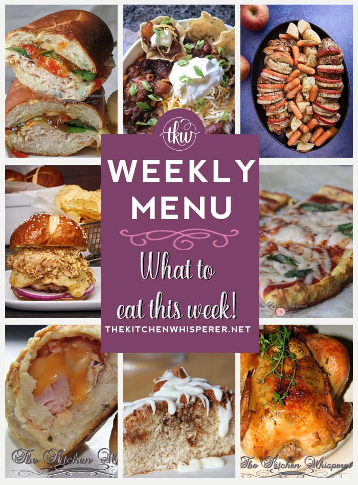 Weekly Menu – 7 Amazing Dinners Plus Dessert