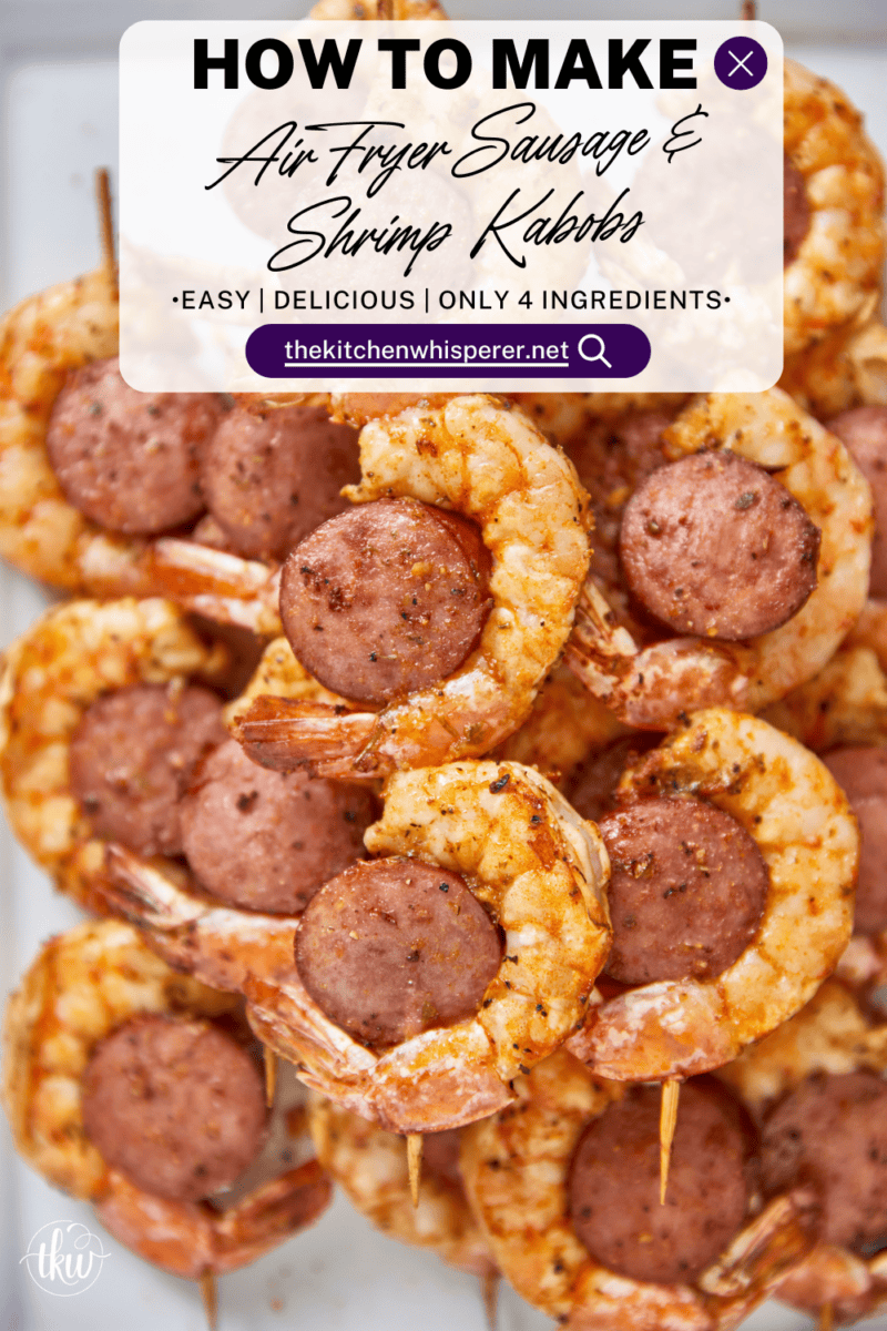 This 4-ingredient Smoked Sausage and shrimp skewer recipe is ready in under 15 minutes and is a crowd favorite! They're an easy, quick, and delicious bite that's perfect as an appetizer for game day or a weeknight meal!