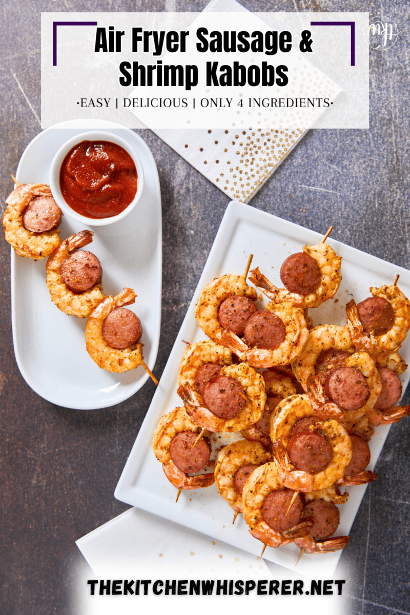 This 4-ingredient Smoked Sausage and shrimp skewer recipe is ready in under 15 minutes and is a crowd favorite! They're an easy, quick, and delicious bite that's perfect as an appetizer for game day or a weeknight meal!