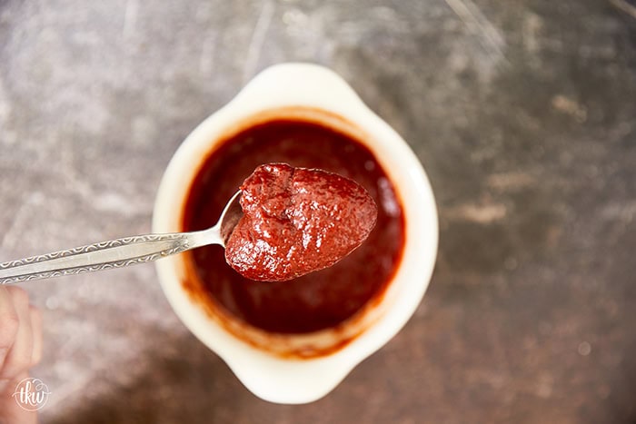 Using simple pantry ingredients, learn to make chili sauce from scratch in minutes! It's the perfect combination of sweet and savory for seafood, sauces, and dips! Skip the store-bought stuff and make it at home!