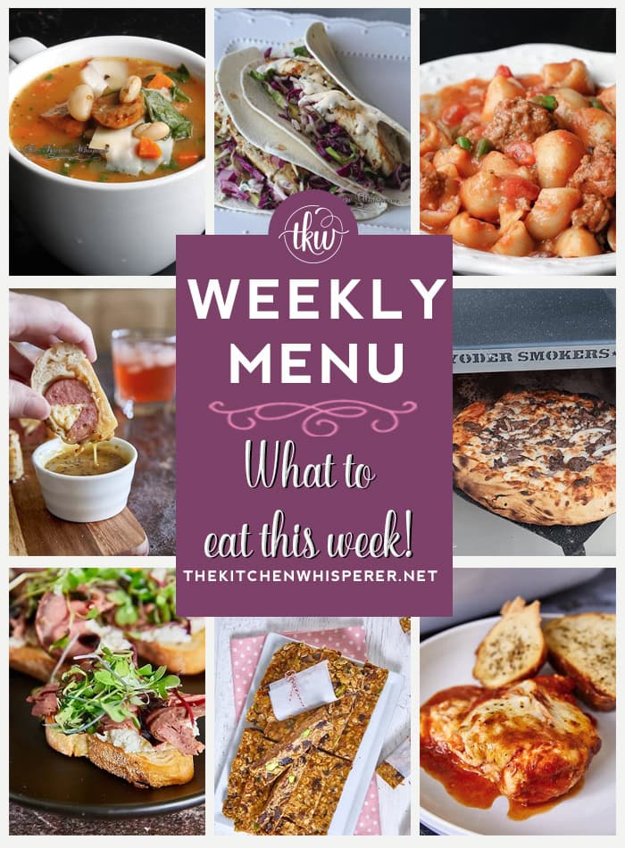 These Weekly Menu recipes allow you to get out of that same ol’ recipe rut and try some delicious and easy dishes! This week, I highly recommend making my Smoked Picanha (Steak) with Goat Cheese Crostini, One Pan Easy Cheesy Italian Mozzarella Baked Chicken, and No-Bake Chewy Oatmeal Date Pistachio Granola Bars.