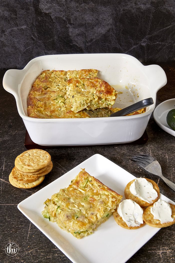 This easy cheesy zucchini casserole is made with simple ingredients and is ideal for any night of the week. It's comforting and flavorful, and it will quickly become a family favorite!