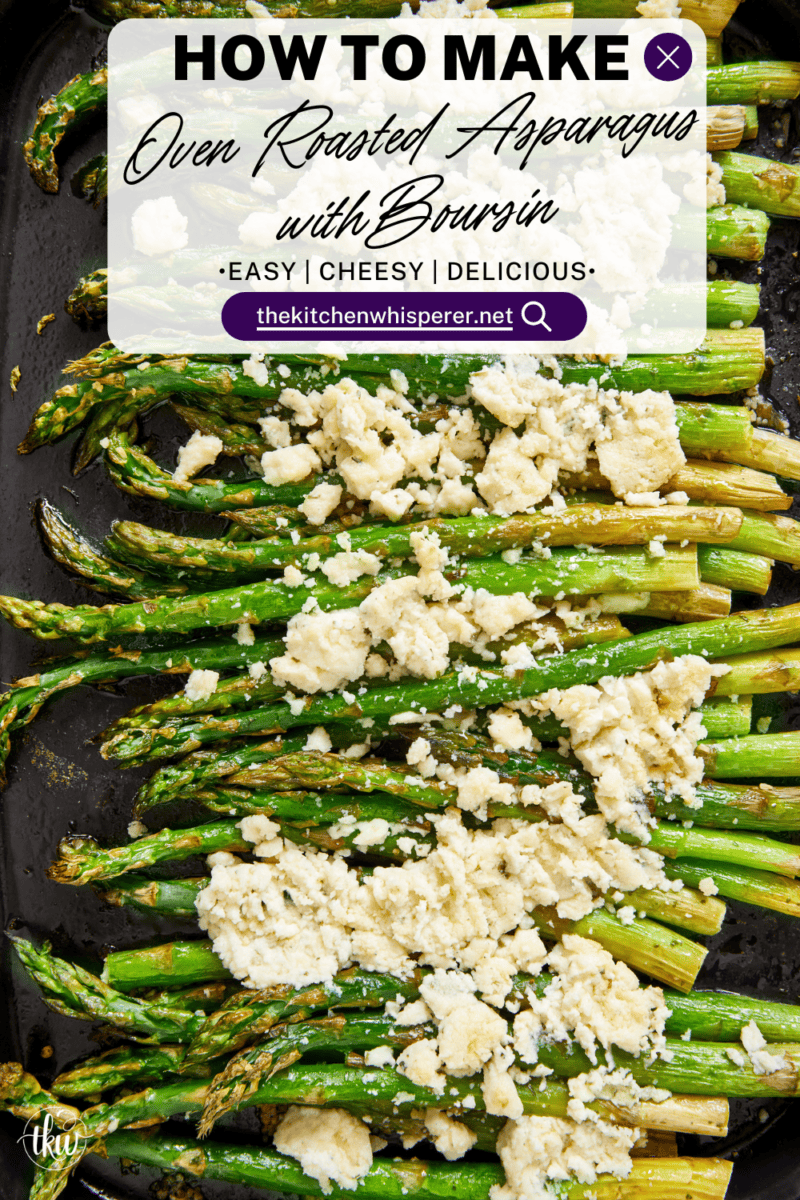 Elevate your roasted asparagus with creamy Boursin cheese by adding a touch of indulgence that takes it to the next level. It’s a foolproof side dish full of bold flavors and something you’ll want to make again and again!