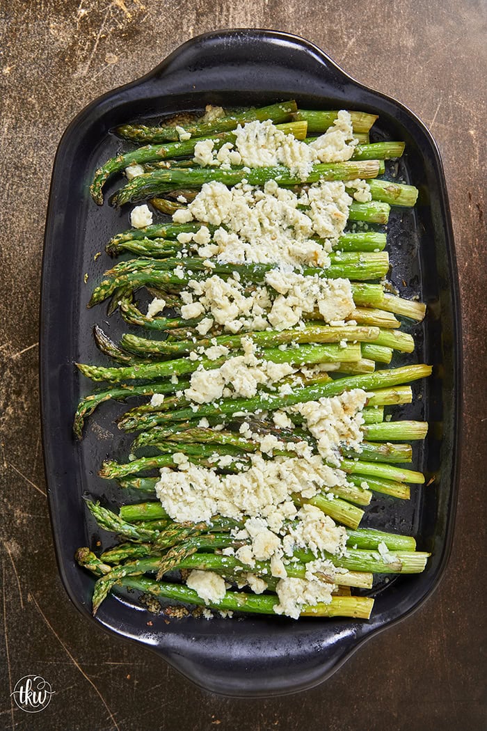 Elevate your roasted asparagus with creamy Boursin cheese by adding a touch of indulgence that takes it to the next level. It’s a foolproof side dish full of bold flavors and something you’ll want to make again and again!