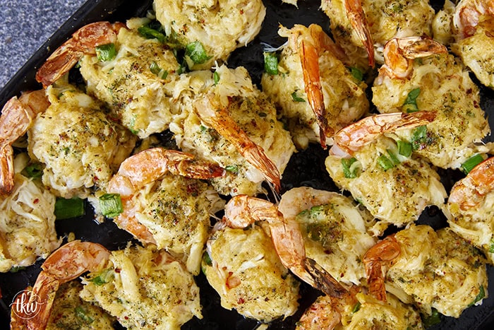 Transform your next meal with these smoky, tender shrimp stuffed with a rich jumbo lump crab filling; all topped off with a decadent garlic shallot butter sauce that’ll leave everyone craving more!