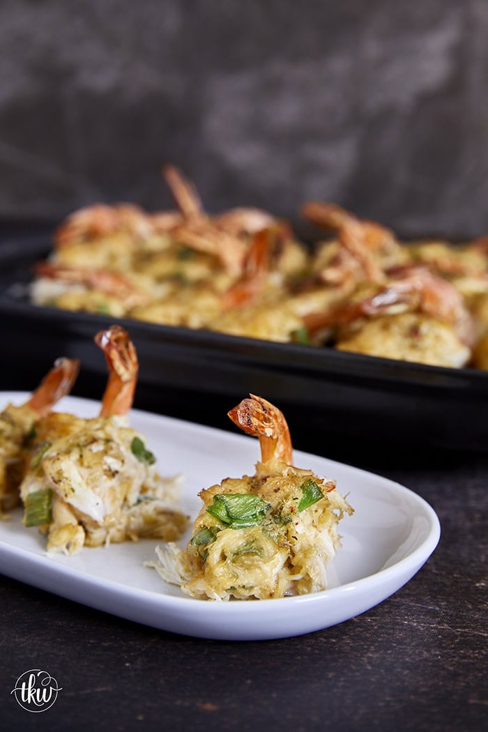 Transform your next meal with these smoky, tender shrimp stuffed with a rich jumbo lump crab filling; all topped off with a decadent garlic shallot butter sauce that’ll leave everyone craving more!